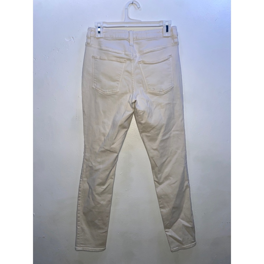 Universal Thread Cream Nautical High Rise Skinny Jeans Button Fly Coastal 6/28R - Picture 2 of 5